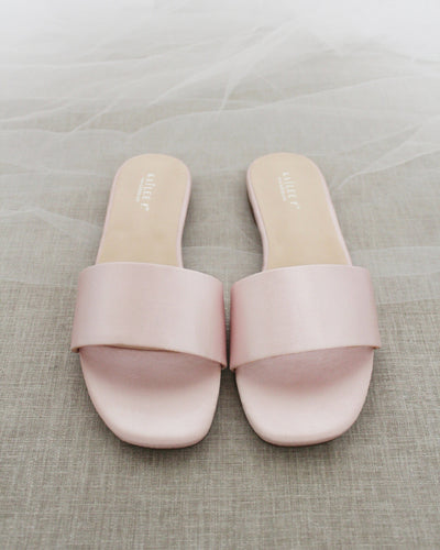 Pink Satin Women Sandals