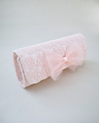 Crochet Wedding Clutch with Tulle BowClutch