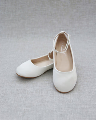 Ivory ballet flats
