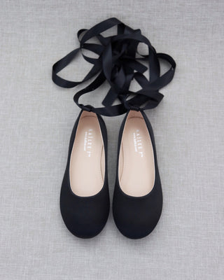 Black ballet flats
