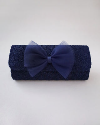 Crochet Wedding Clutch with Tulle BowClutch