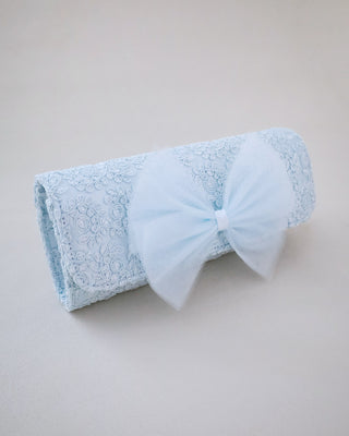 Crochet Wedding Clutch with Tulle BowClutch