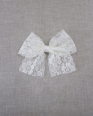 lace hair bow