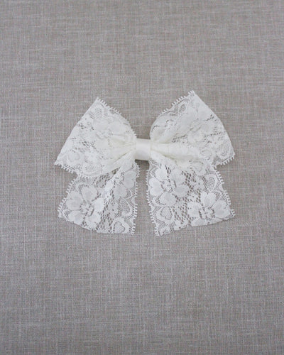 lace hair bow