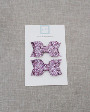 Purple Rock Glitter Hair Clip or Shoe Clip