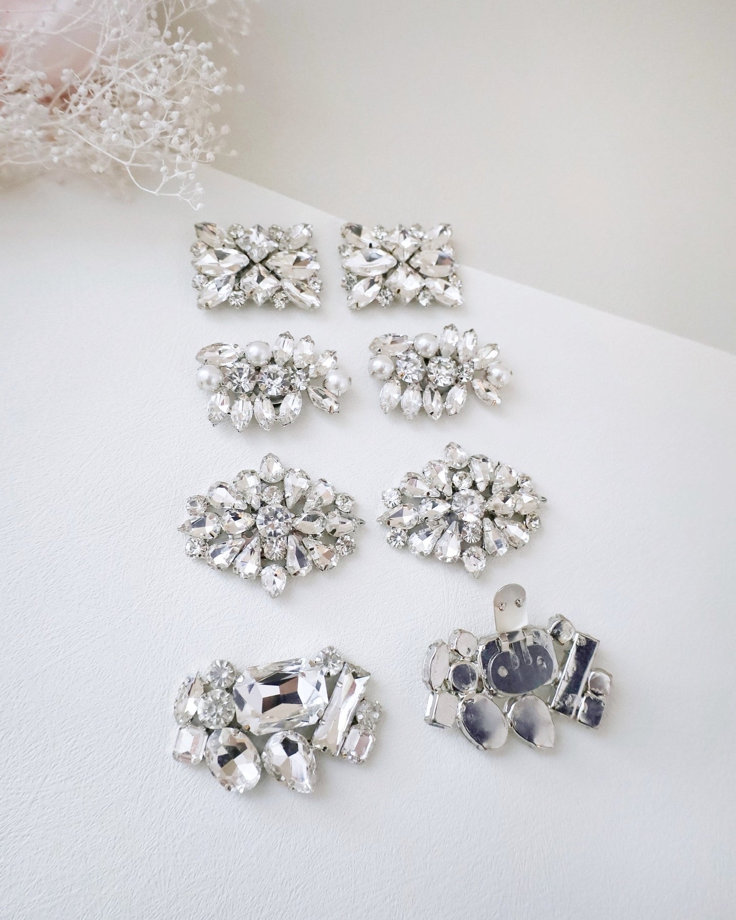 Jeweled Metal Shoe Clips, Bridal Accessories, Bridesmaids Gift, Bride ...