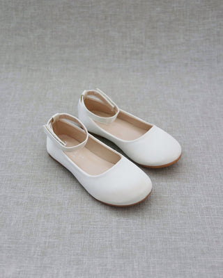 Ivory ballet flats