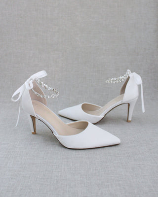 Wedding Pumps with Amaryllis Crystal StrapWomen Shoes