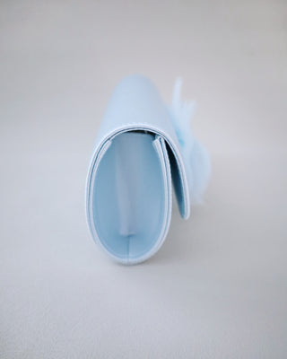 Satin Wedding Clutch with Tulle BowClutch