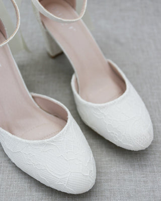 ivory lace wedding shoes