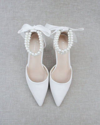 Trinity Pearl Wrap Bridal Shoes