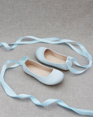 Light Blue kids flats