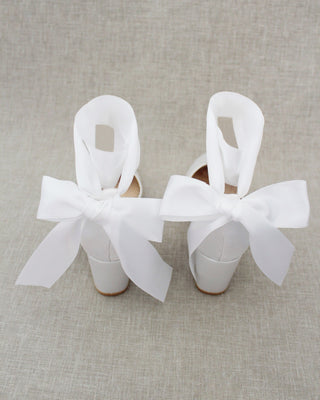 white wedding shoes