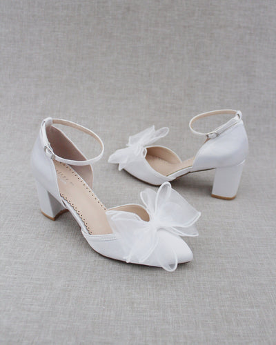 white bridal shoes