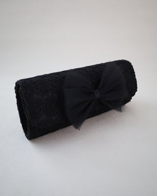Crochet Wedding Clutch with Tulle BowClutch