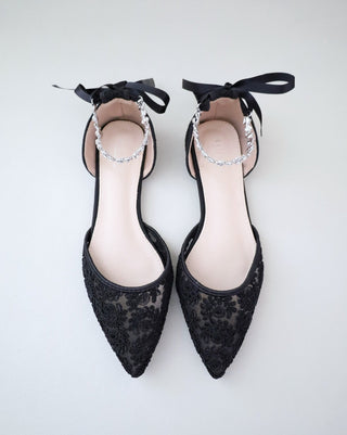 crochet lace wedding flats