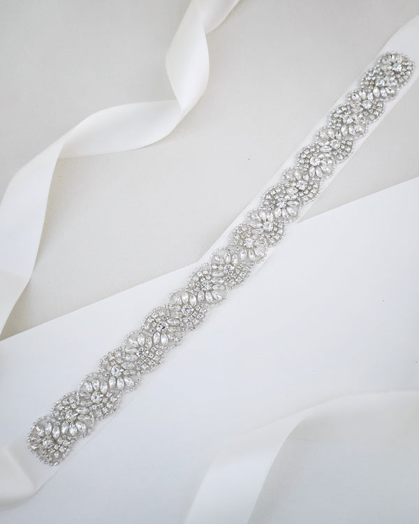 Camilla Wedding Sash and Headband