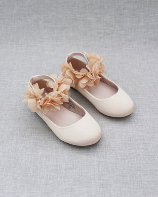 Champagne Flats with Flowers