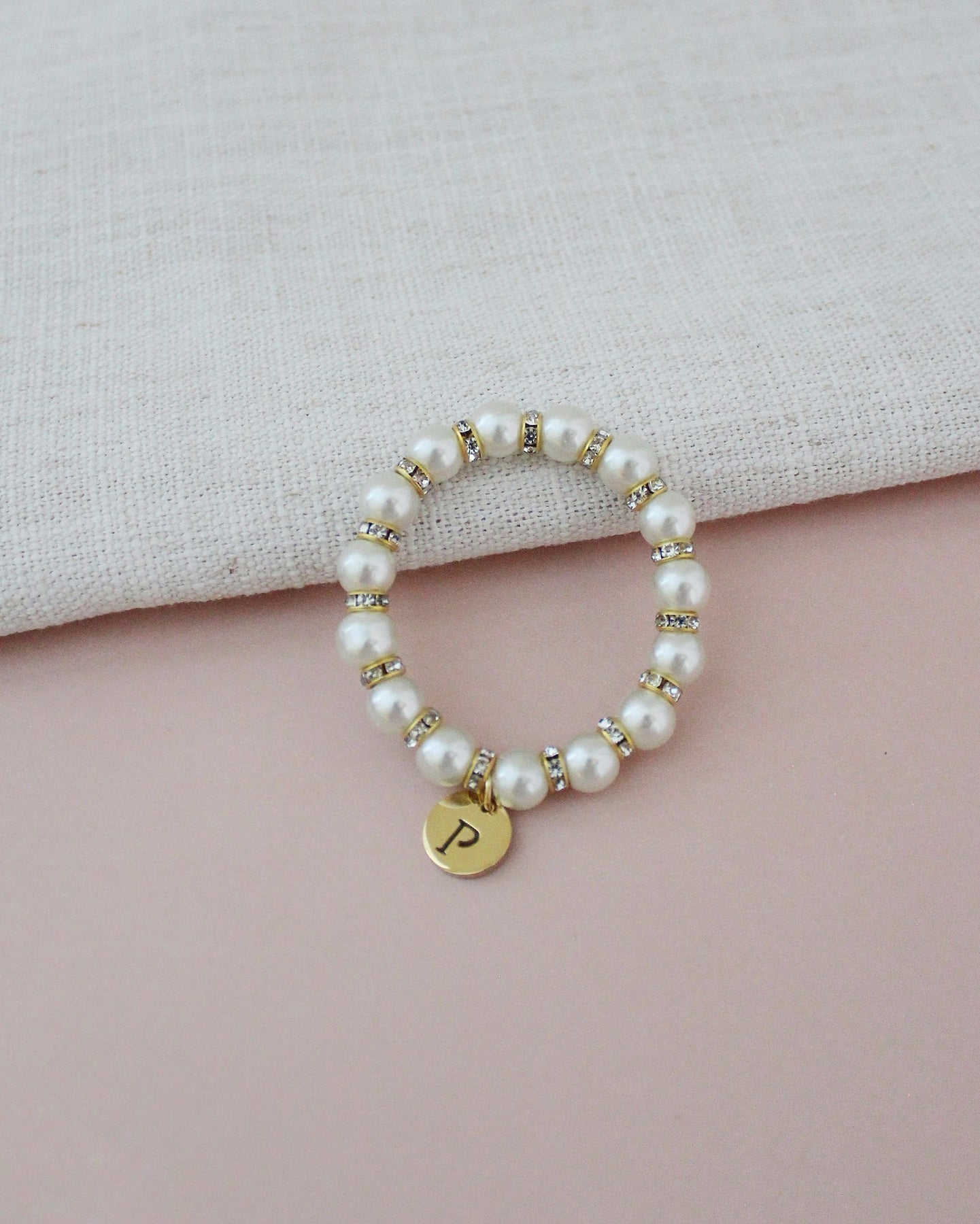 Monogram clearance pearl bracelet