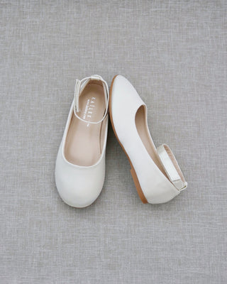 Ivory ballet flats