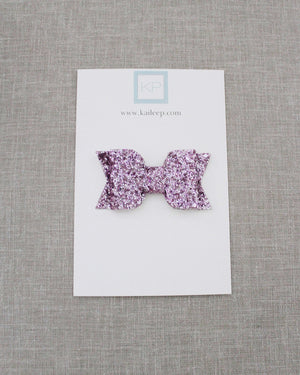 Purple Rock Glitter Hair Clip or Shoe Clip