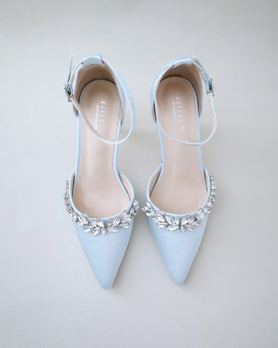 Wedding Heels with Marquise Rhinestones, Bridal Shoes, Wedding Shoes ...