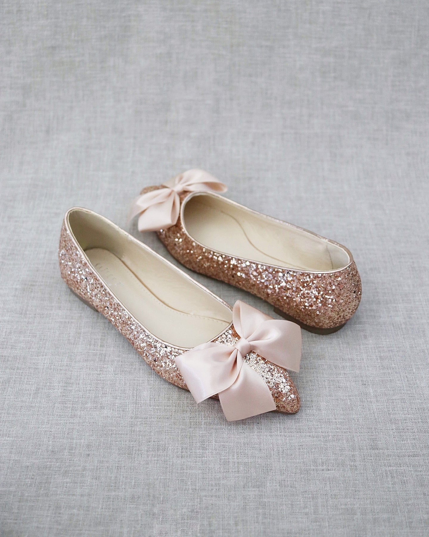Women Rose Gold Shoes, Bridal Shoes, Bridesmaids Shoes, Prom Shoes ...
