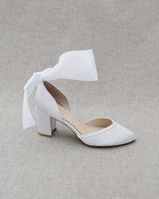 white wedding shoes