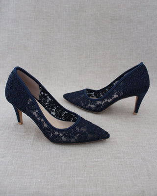 Lace Evening Pump