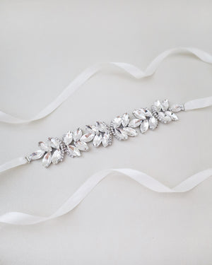Embellished Butterfly Wedding Sash