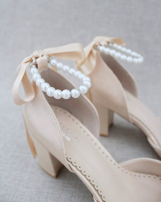 champagne pearl shoes