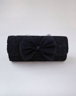 Crochet Wedding Clutch with Tulle BowClutch