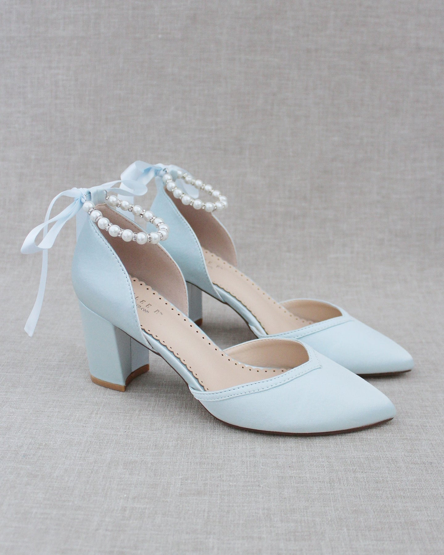 Guess Light Blue Block Heel | Lace Boutique