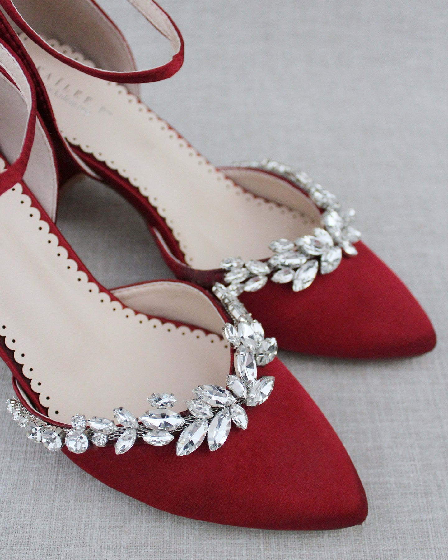 Marquise Rhinestone Block Heel Evening Shoes, Prom Shoes, Bridesmaids ...