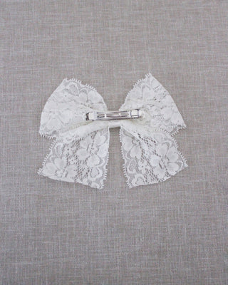 lace hair bow