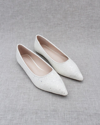 Pointy Toe Glitter FlatsWomen Shoes
