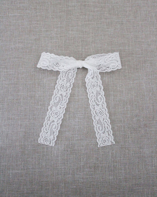 White Vintage Lace Hair Clip for Girls