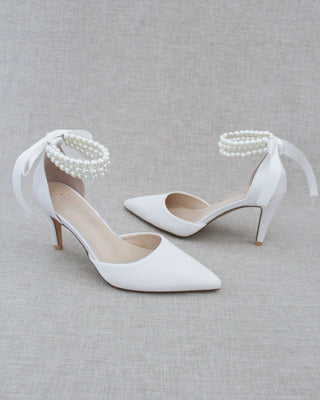 Trinity Pearl Wrap Bridal Shoes