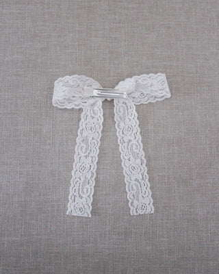 White Vintage Lace Hair Clip for GirlsHair Clips