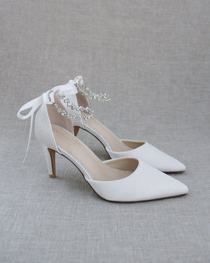 Wedding Pumps with Amaryllis Crystal Strap