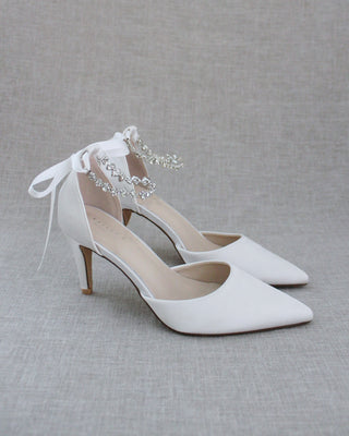 Wedding Pumps with Amaryllis Crystal StrapWomen Shoes