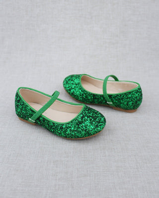 Rock Glitter Mary Jane Ballet Flats