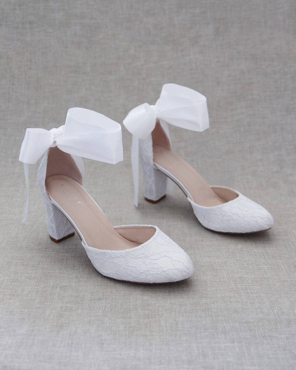 Womens white block heel shoes Clearance