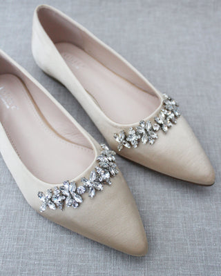 champagne wedding shoes