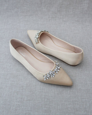 champagne wedding flats