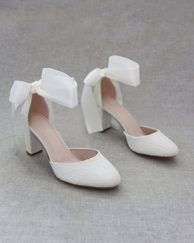 ivory lace wedding shoes