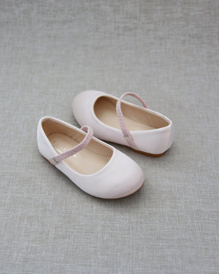 Satin Mary Jane Flats