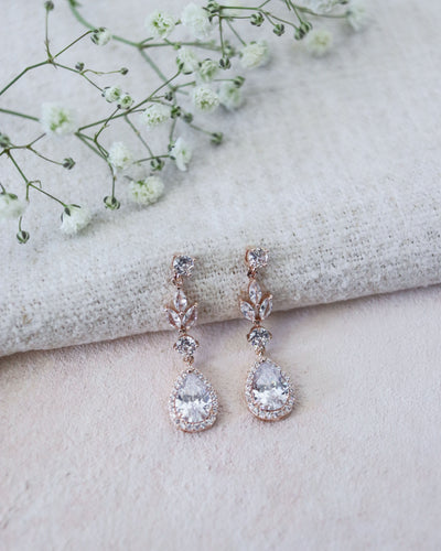 Teardrop Rhinestone Earrings