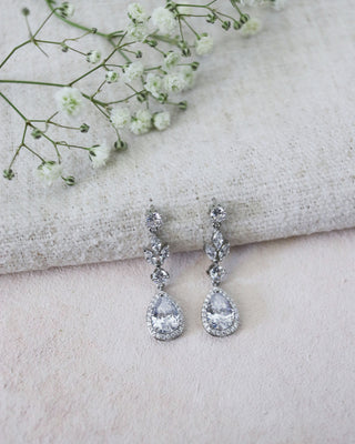 Teardrop Rhinestone Earrings