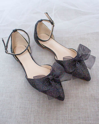 Black Glitter Shoes